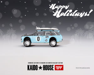 (Preorder) Kaido House x Mini GT 1:64 Datsun 510 Wagon Kaido GT Surf Safari RS Winter Holiday Edition