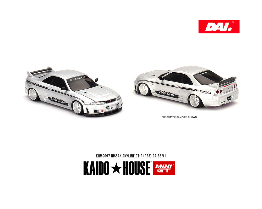 Preorder) Kaido House x Mini GT 1:64 Nissan Skyline GT-R (R33) DAI33 –  DiecastTalk