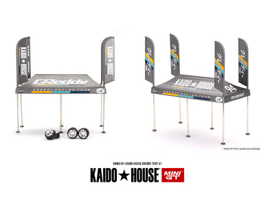 (Preorder) Kaido House x Mini GT 1:64 Kaido House GREDDY Tent V1- Limited Edition