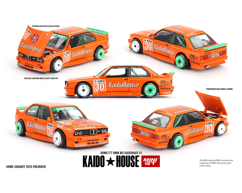 (Preorder) Kaido House x Mini GT 1:64 BMW M3 KAIDOHAUS V1 – Orange