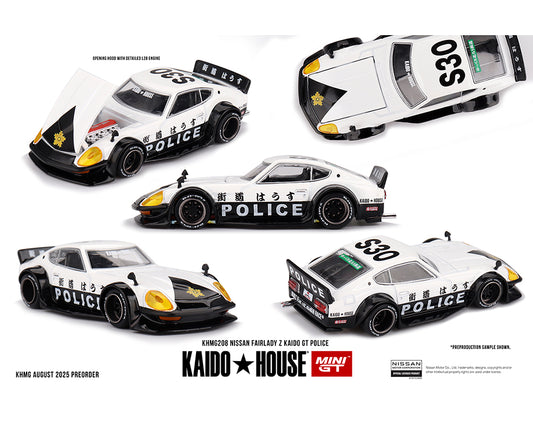 (Preorder) Kaido House x Mini GT 1:64 Nissan Fairlady Z Kaido GT Police