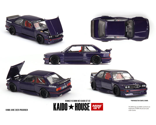 Kaido House x Mini GT 1:64 BMW M3 Kaido GT V2- Purple