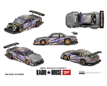 Load image into Gallery viewer, Kaido House x Mini GT Nissan Silvia S13-R Kaido Drift V1 Greddy – Gunmetal Gray