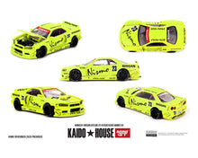 Load image into Gallery viewer, Kaido House x Mini GT Nissan Skyline GT-R (R34) Kaido Works V4 – Yellow