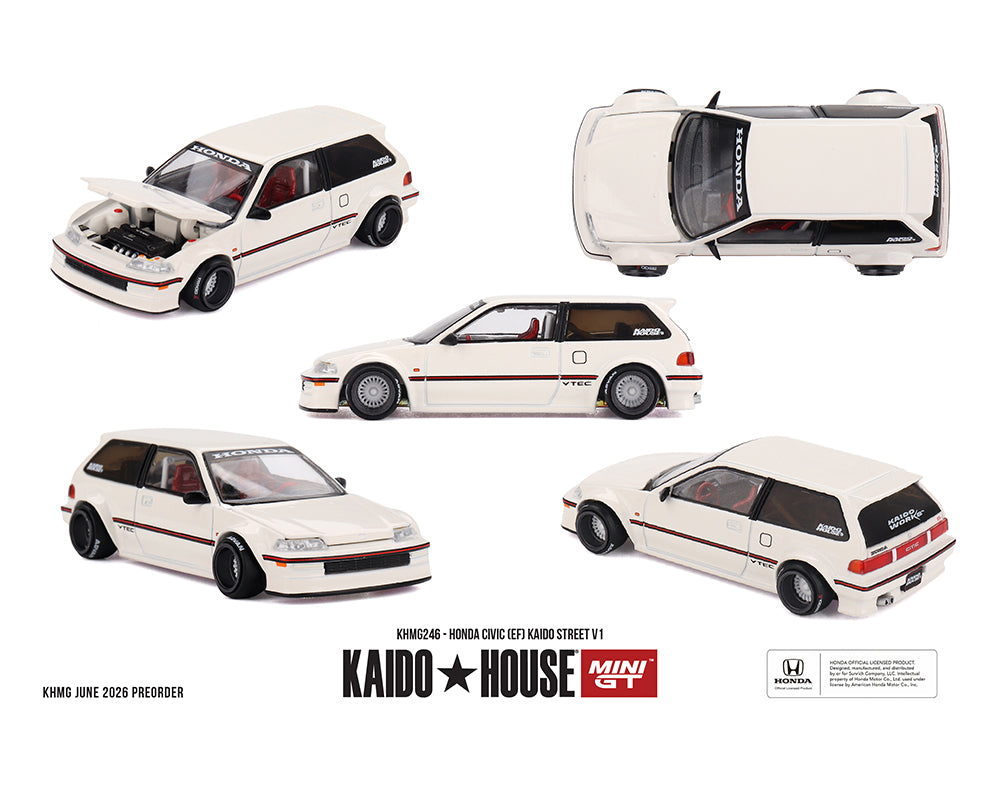 Kaido House x Mini GT 1:64 Honda Civic (EF) Kaido Street V1 – Limited Edition