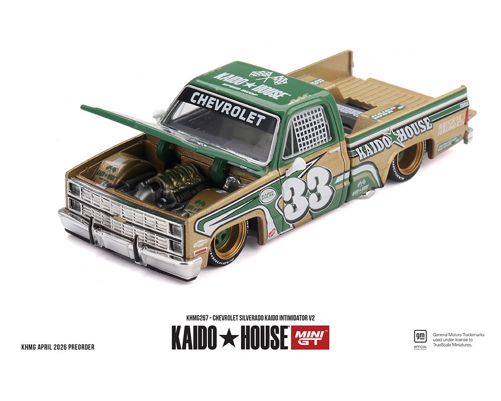 ミニカー Kaido SilveradoFuji Speedway 3 Set Kaido House x Mini GT '83 Chevrolet Silverado Kaido Works V3 - 1:64, D