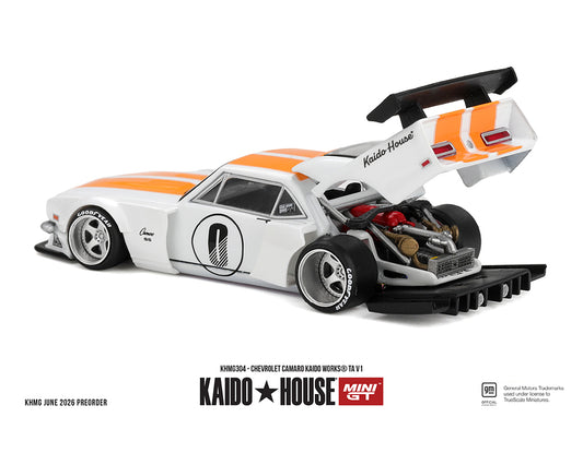 Kaido House x Mini GT 1:64 Chevrolet Camaro KAIDO WORKS TA V1 – Limited Edition
