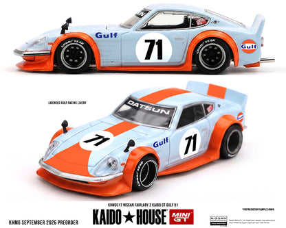 Kaido House x Mini GT Nissan Fairlady Z Kaido GT GULF V1 – Blue