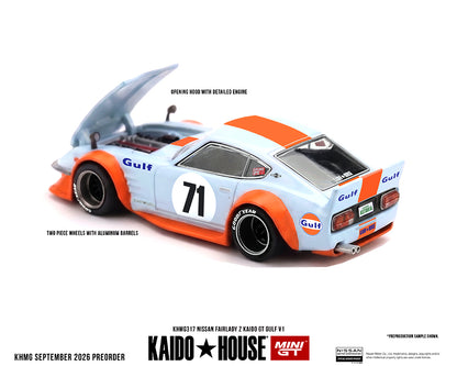 Kaido House x Mini GT Nissan Fairlady Z Kaido GT GULF V1 – Blue