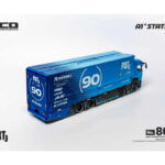 (Preorder) GCD 1:64 FIST TEAM Mitsubishi Fuso Super Great Transporter with 1 Figure Special – Blue – Special Edition