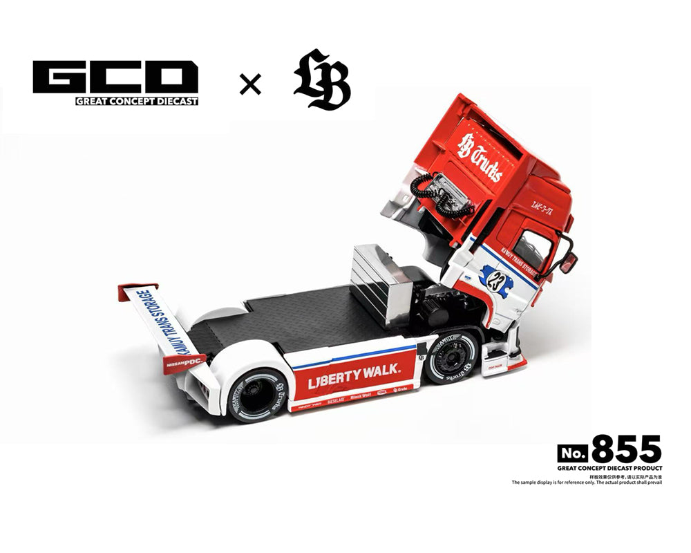 GCD 1:64 LBWK UD Quon 2022 LB Trucks -Red White – Special Edition