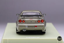 Load image into Gallery viewer, DiecastTalk Exclusive Kyosho 1/64 Nissan Skyline R34 GT-R Millenium Jade MOTN Compatible
