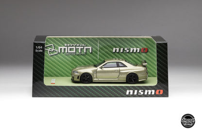 DiecastTalk Exclusive Kyosho 1/64 Nissan Skyline R34 GT-R Millenium Jade MOTN Compatible