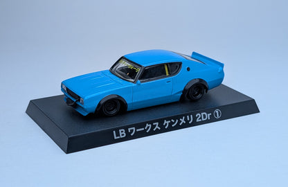 Aoshima 1/64 Grachan Liberty Walk Nissan Kenmeri 2Dr1 (Blue)