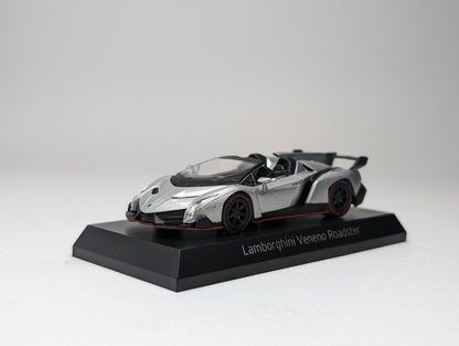 KYOSHO 1:64 Lamborghini Minicar Collection Lamborghini Veneno Roadster Silver