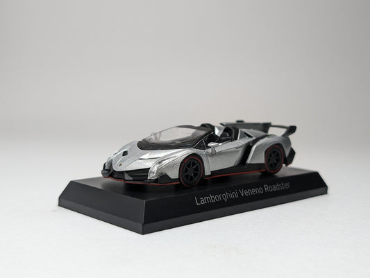 KYOSHO 1:64 Lamborghini Minicar Collection Lamborghini Veneno Roadster Silver