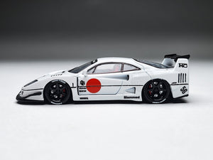 (Pre order) TPC US Exclusive 1:64 LBWK F40 White Diecast Model Limited Edition 1000pcs