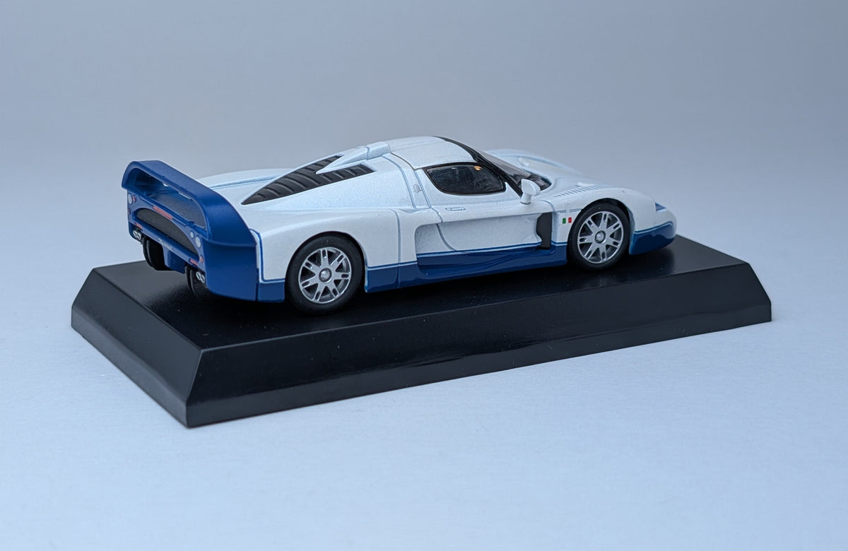 Kyosho 1:64 Maserati MiniCar Collection Maserati MC12 (Pearl and Blue)