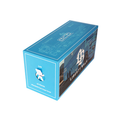 GCD 1/64 Mitsubishi FUSO Car Carrier LBWK Baby Blue