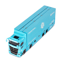 Load image into Gallery viewer, GCD 1/64 Mitsubishi FUSO Car Carrier LBWK Baby Blue