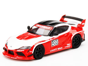 Mini GT 1:64 LB Works LBWK Toyota GR Supra Liqui Moly Red White