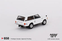 Load image into Gallery viewer, Mini GT 1:64 Range Rover Davos – White – MiJo Exclusives