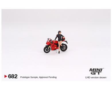 (Preorder) Mini GT 1:64 Ducati Panigale V4 S w/ Ducati Girl Figure
