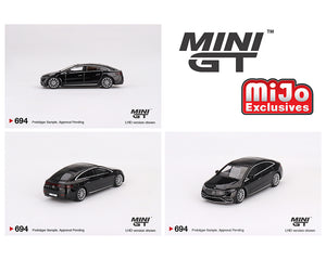 (Preorder) Mini GT 1:64 Mercedes-Benz EQS 580 4MATIC – Black – MiJo Exclusives