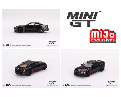 (Preorder) Mini GT 1:64 BMW M4 CSL – Black Sapphire – MiJo Exclusives