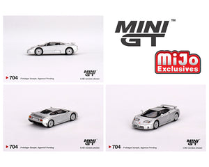 (Preorder) Mini GT 1:64 Bugatti EB110 GT Grigio Chiaro- Silver – MiJo Exclusives