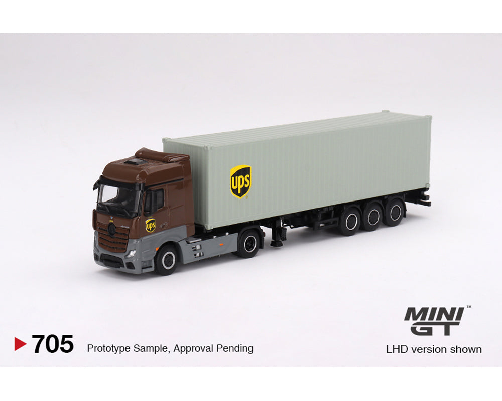 Preorder) Mini GT 1:64 Mercedes-Benz Actros with 40 Ft Dry
