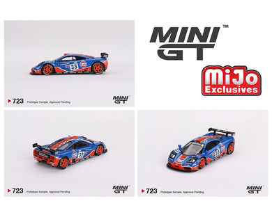 (Preorder) Mini GT 1:64 McLaren F1 GTR #33 1996 Le Mans 24Hr GULF – Blue – MiJo Exclusives