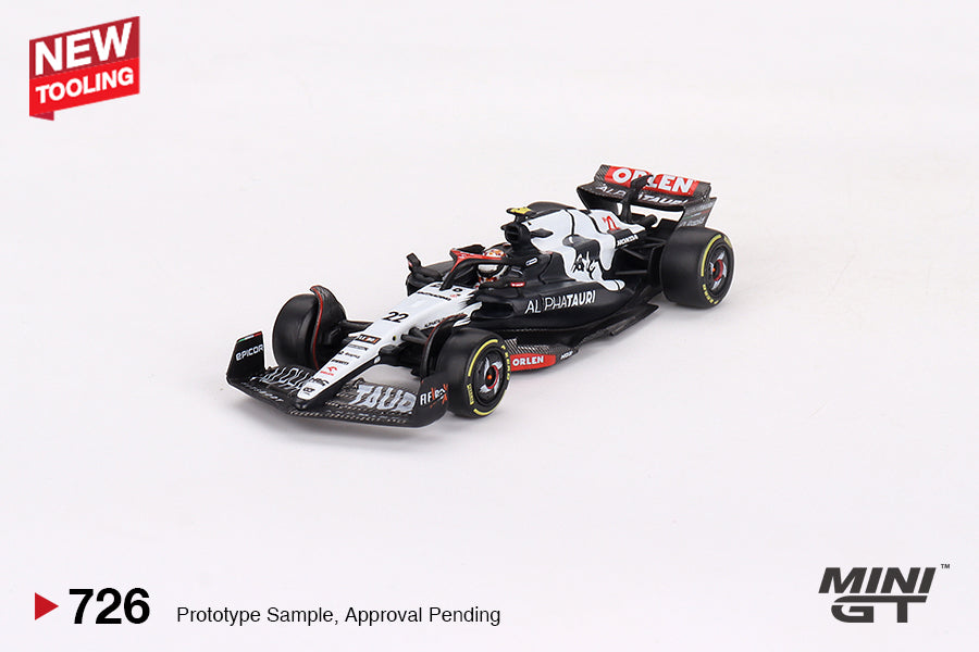 Mini GT 1:64 AlphaTauri AT04 #22 Yuki Tsunoda 2023 F1 2023 Australian GP- MiJo Exclusives