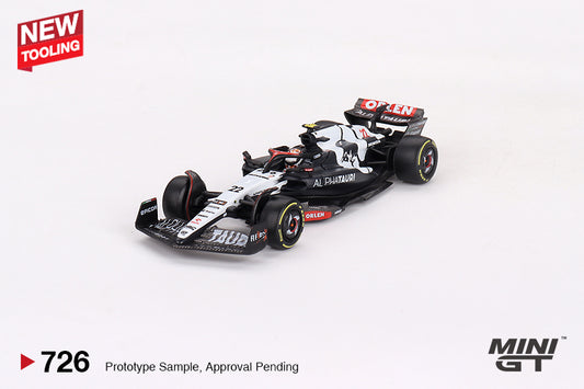 Mini GT 1:64 AlphaTauri AT04 #22 Yuki Tsunoda 2023 F1 2023 Australian GP- MiJo Exclusives