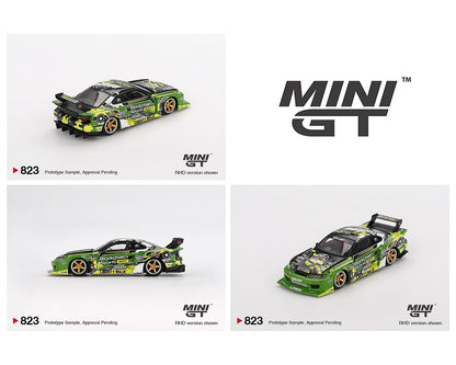 Mini GT 1:64 Nissan LB-Super Silhouette S15 SILVIA #555 V2 2024 – Green – Formula Drift Japan