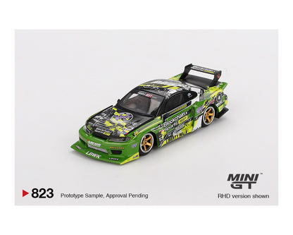 Mini GT 1:64 Nissan LB-Super Silhouette S15 SILVIA #555 V2 2024 – Green – Formula Drift Japan