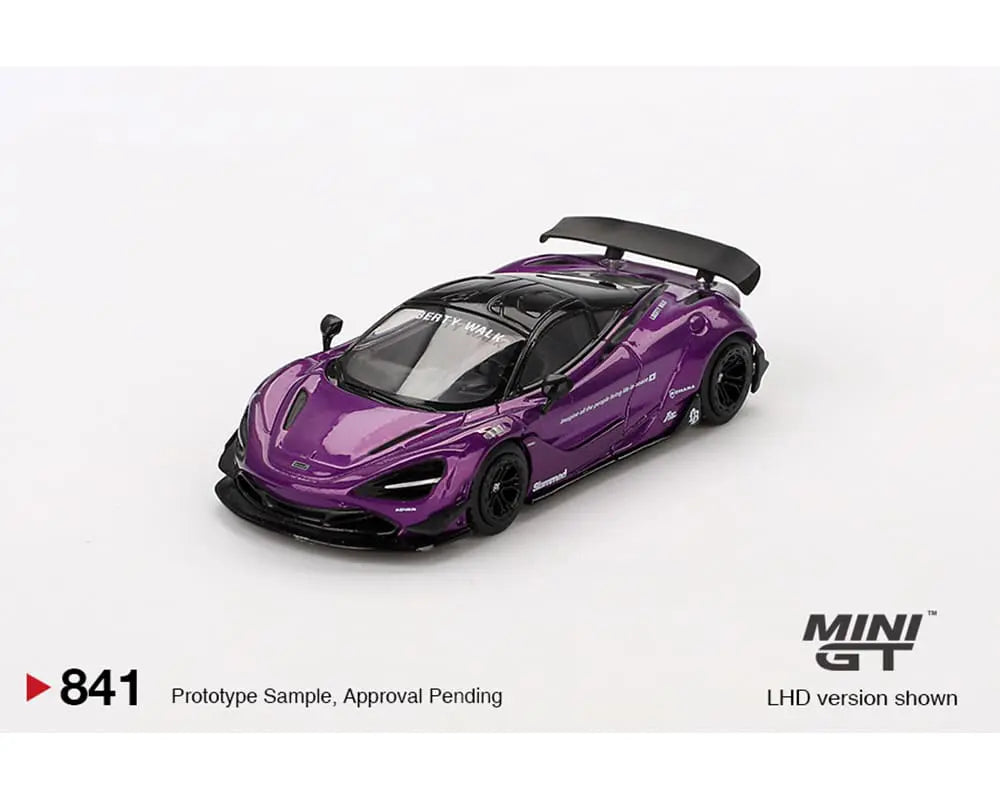 BAPE×LBWK MINI GT MCLARREN 720S 1/64 Mini GT 1:64 McLaren 720S LB-Works Black LBWK Liberty Walks