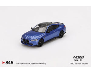 (Preorder) Mini GT 1:64 BMW M4 Competition (G82) – Portimao Blue- Limited Edition