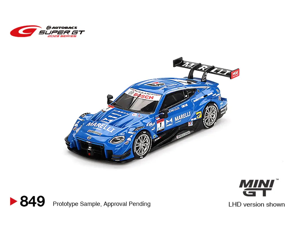 Mini GT 1:64 Japan Exclusive Nissan Z GT500 #1 “MARELLI IMPUL Z” TEAM IMPUL 2023 SUPER GT Series