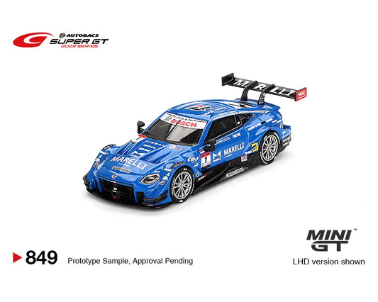 Mini GT 1:64 Japan Exclusive Nissan Z GT500 #1 “MARELLI IMPUL Z” TEAM IMPUL 2023 SUPER GT Series