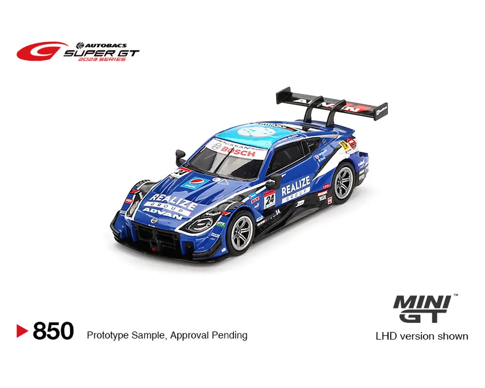 Mini GT 1:64 Japan Exclusive Nissan Z GT500 #24 “REALIZE CORPORTATION ADVAN Z” KONDO RACING 2023 SUPER GT Series