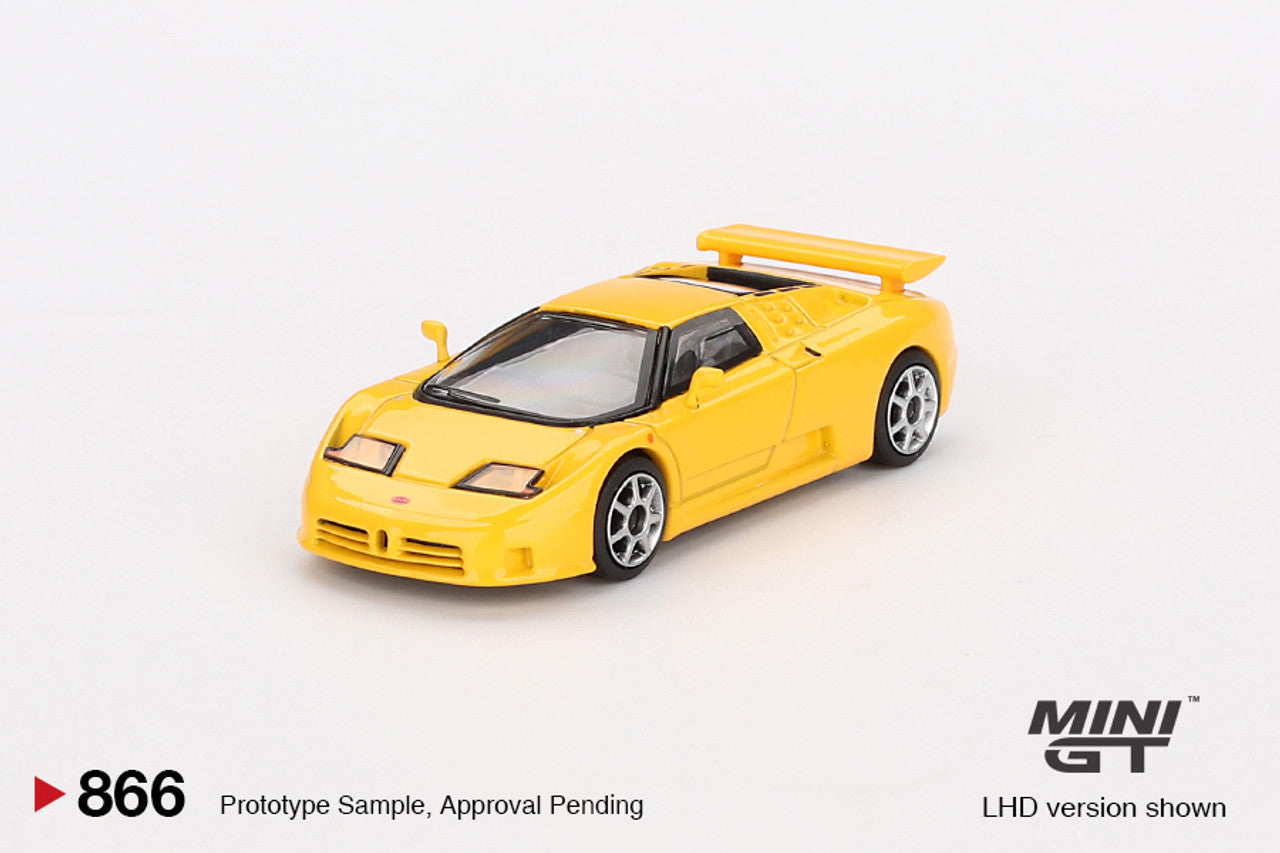 Mini GT 1:64 Bugatti EB110 Super Sport Giallo