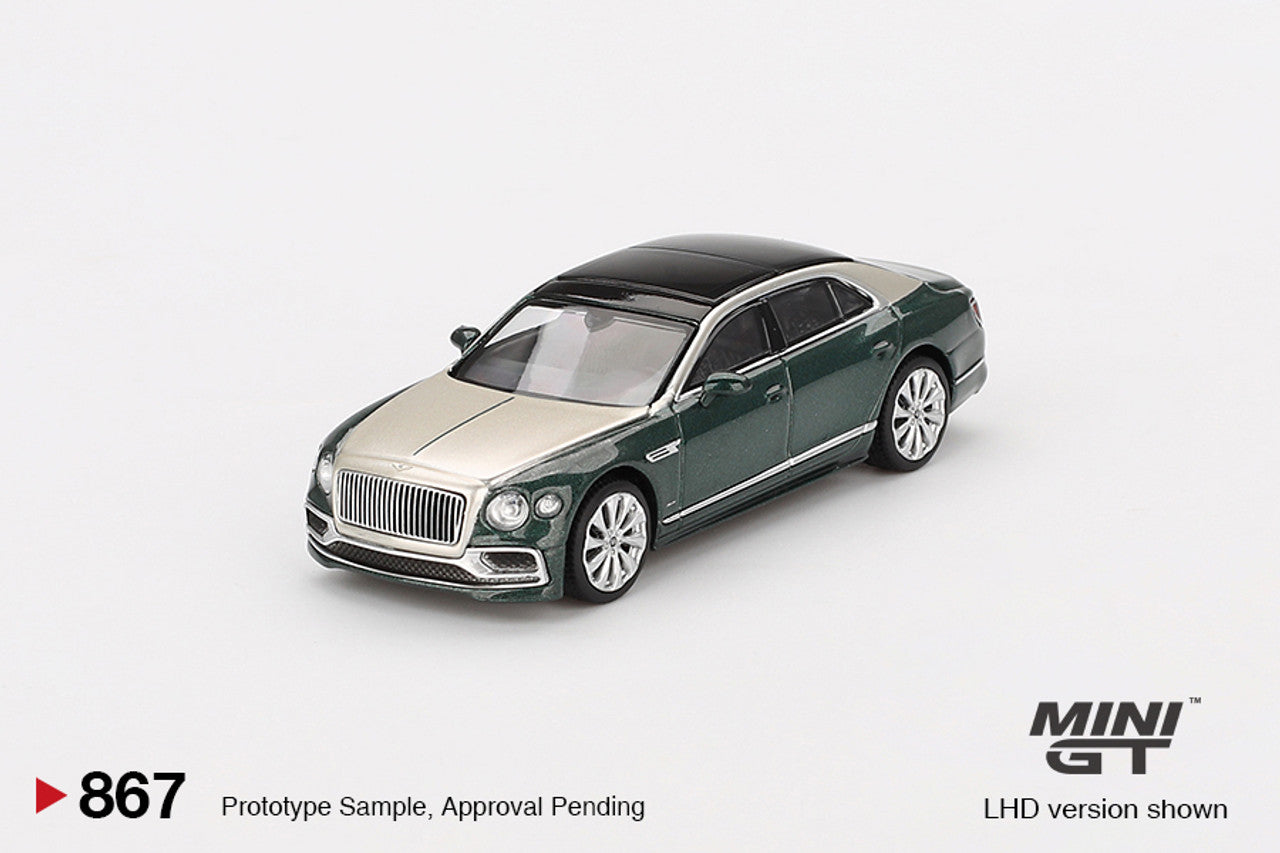 Mini GT 1:64 Bentley Flying Spur White Sand Verdant