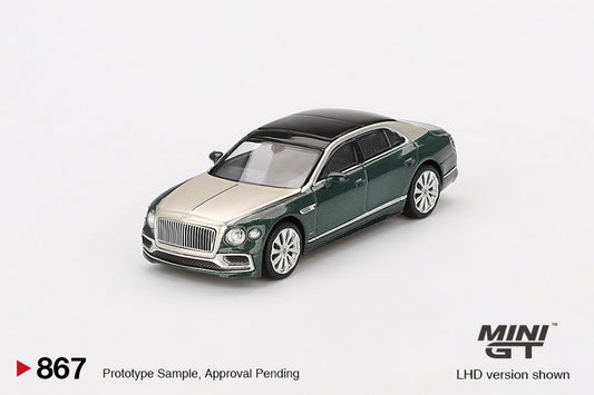 Mini GT 1:64 Bentley Flying Spur White Sand Verdant