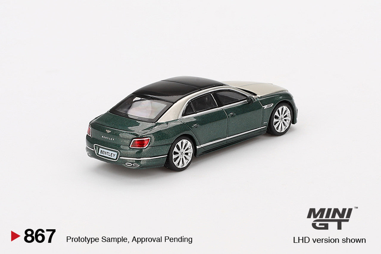 Mini GT 1:64 Bentley Flying Spur White Sand Verdant