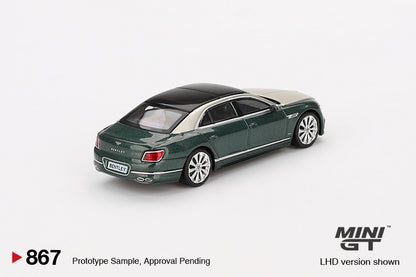 Mini GT 1:64 Bentley Flying Spur White Sand Verdant