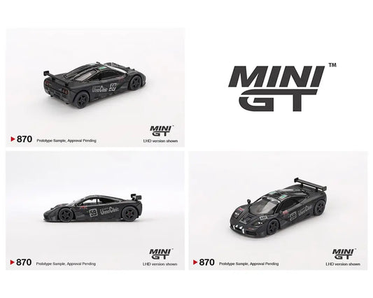 Mini GT 1:64 McLaren F1 GTR #59 1995 Le Mans 24Hr Winner – Post-Race Weathered Matte Black