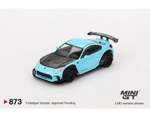 Load image into Gallery viewer, (Preorder) Mini GT 1:64 Toyota GR86 LB-Nation – Baby Blue