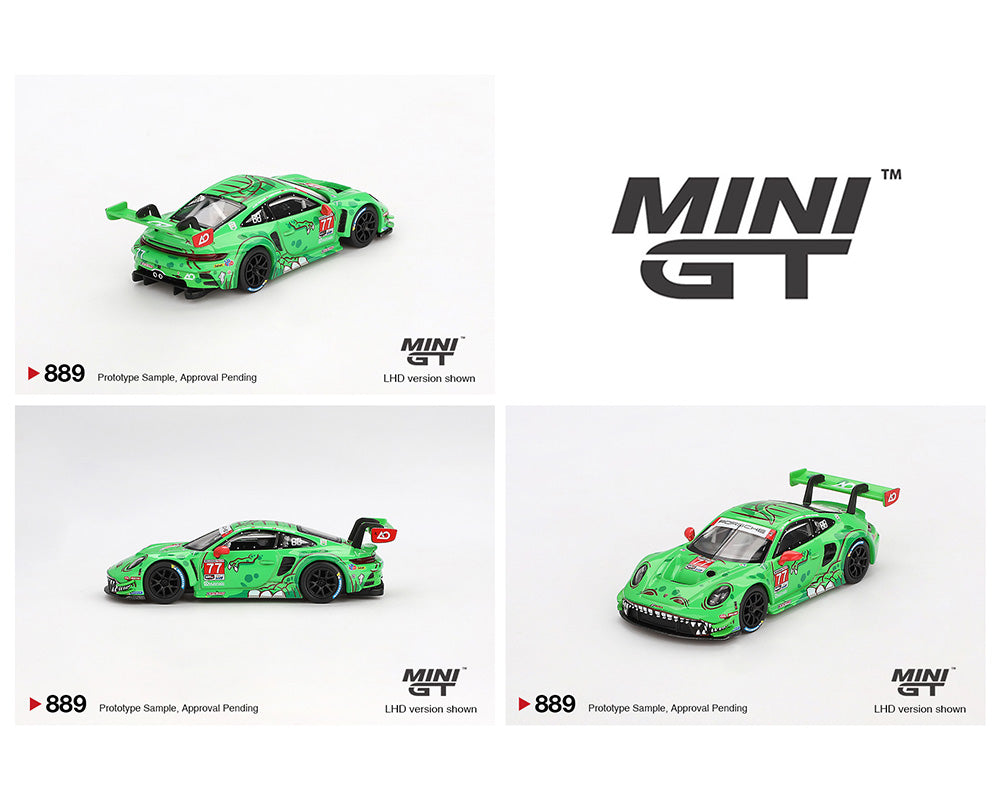 Mini GT 1:64 Porsche 911 GT3 R #77 AO Racing 2024 IMSA Daytona 24