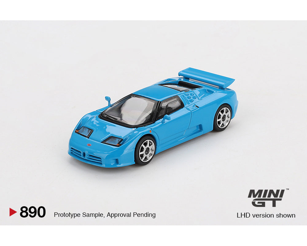 BUGATTI 青 ミニカー Mini GT 1:64 Bugatti EB110 Super Sport – Blue – DiecastTalk